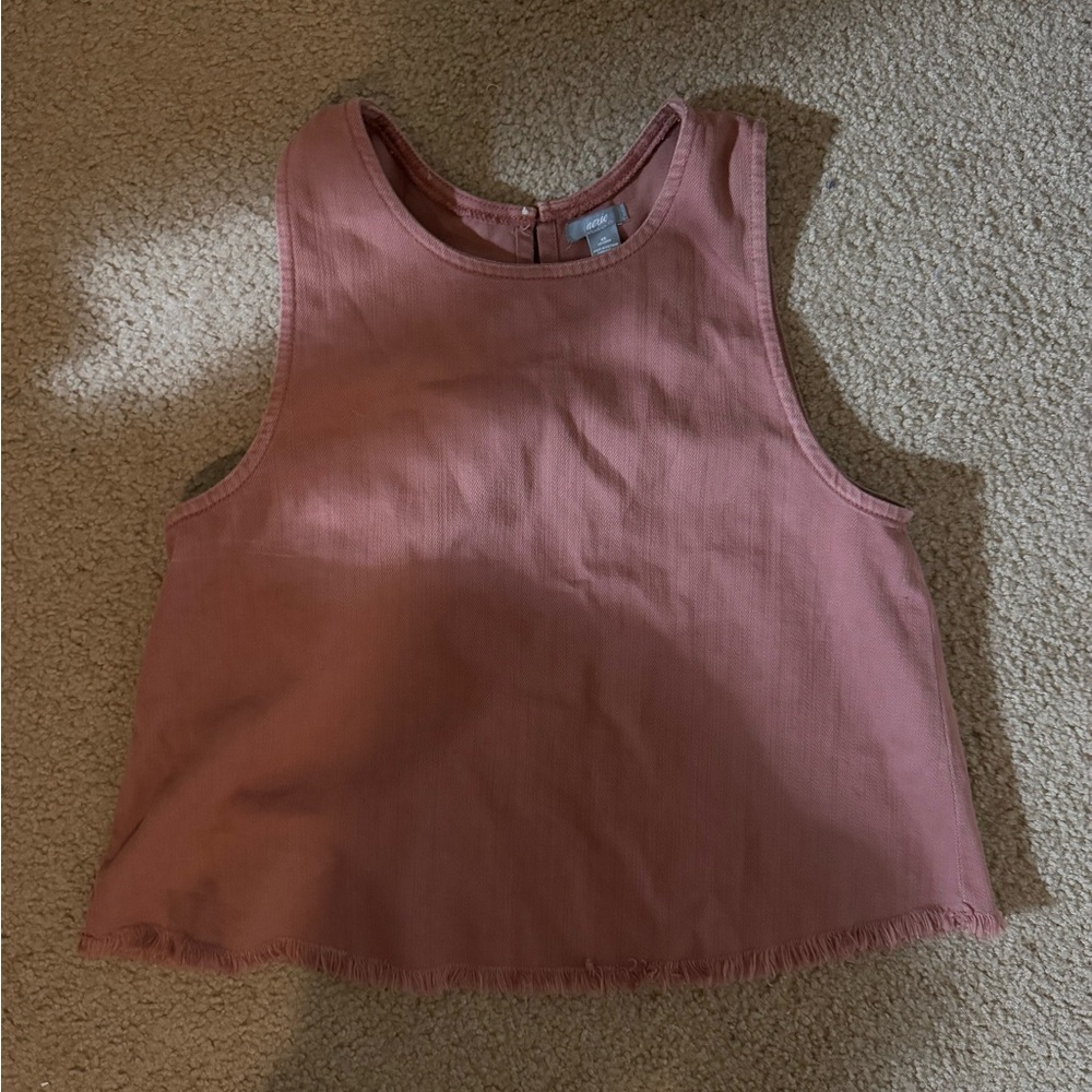 Aerie denim material top